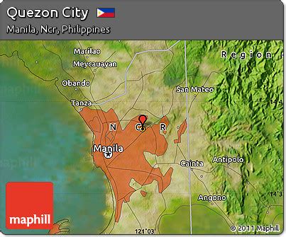 quezon city map|Quezon City map satellite // Philippines, Metro Manila.